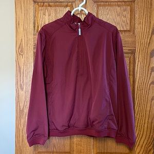 Pullover jacket - burgundy color.
